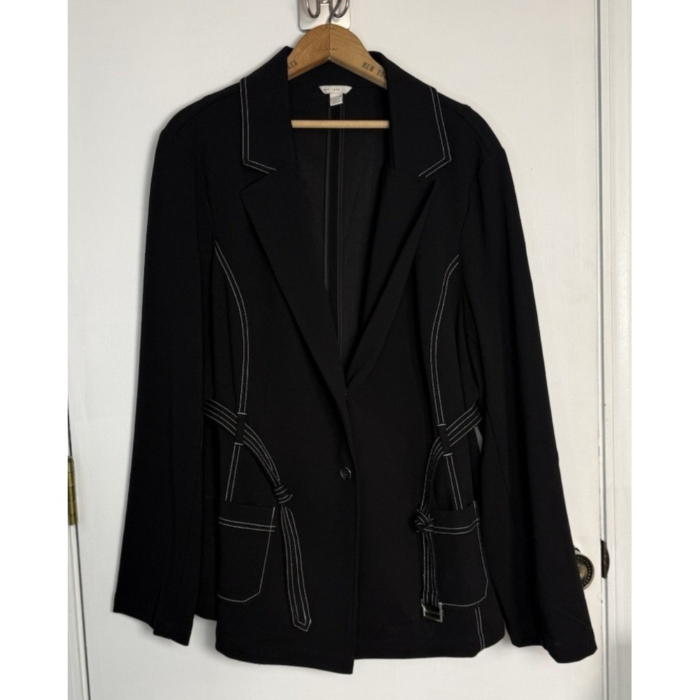 Est. 1946- Women's Lightweight Jacket Size 22/24 W Black with white stitching